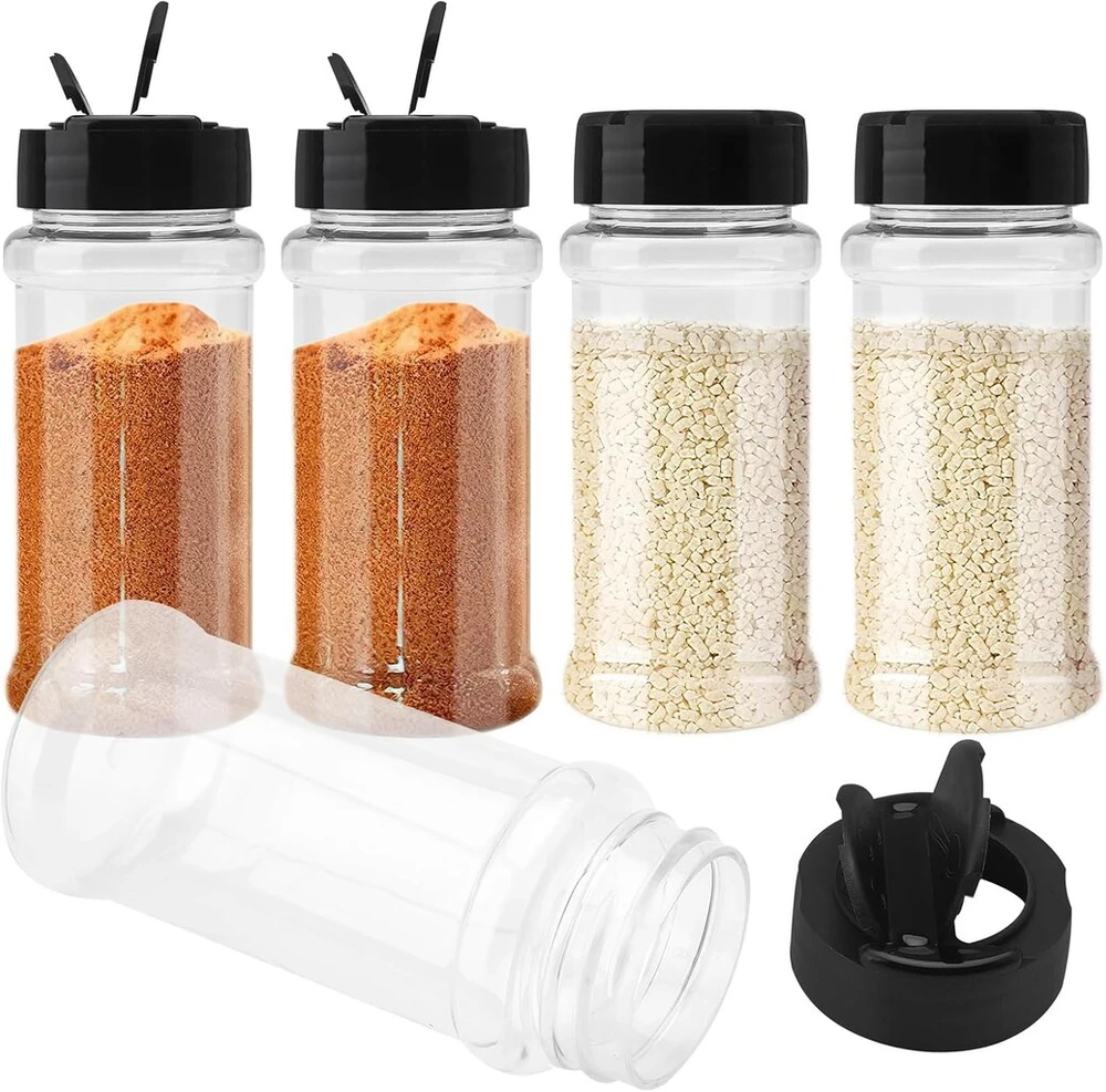 5 vnt. prieskonių indelių rinkinys, 100 ml, su sieteliu