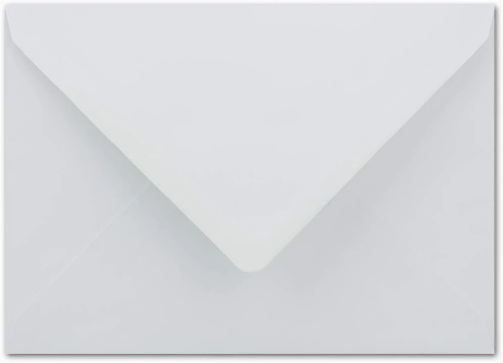 50 vnt. Din C5 vokų rinkinys, balti, iškloti baltu popieriumi, 16,2 x 22,9 cm, 90 g/m², sudrėkinami pašto vokai be langelio, Glüxx-agent