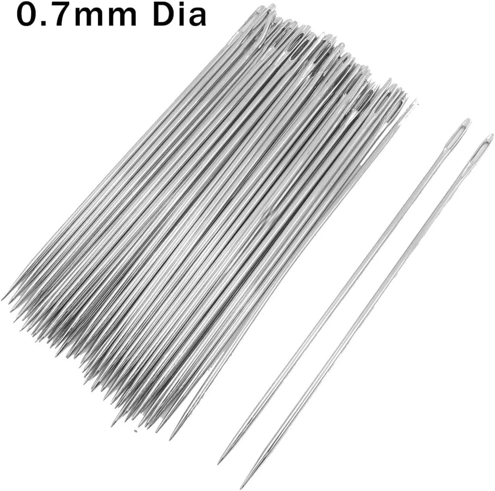 50 vnt. siuvimo adatų, 0.7mm, 10cm ilgio, siuvėjams