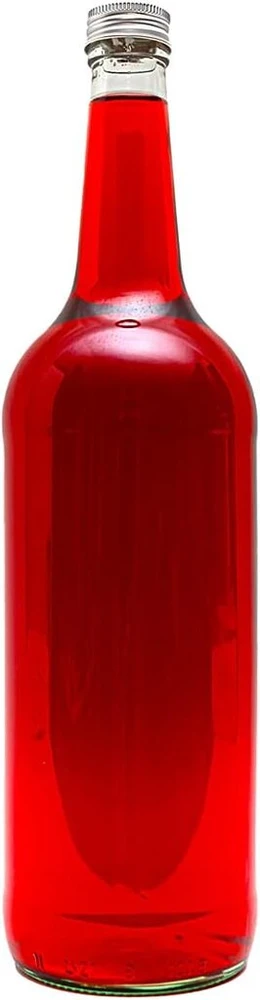 6 x 1000 ml stiklinis butelis 1 litras l tiesiakakliai buteliai sulčių buteliai tušti su užsukamu dangteliu 100 cl likerio / šnapso / acto / aliejaus buteliai slkfactory
