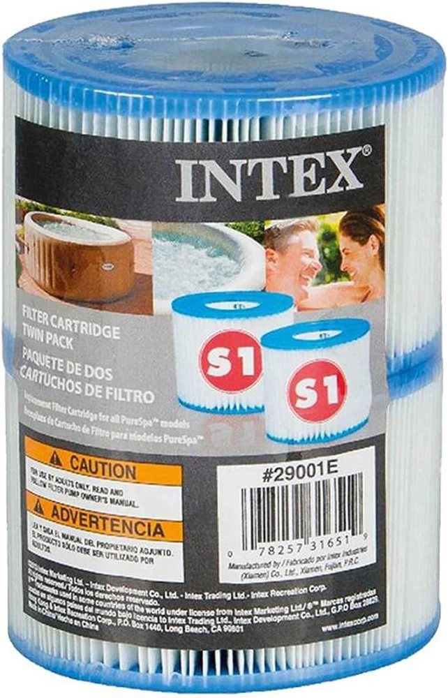 6 x dviguba pakuotė Intex tipo S1 filtro kasetė, skirta Purespas