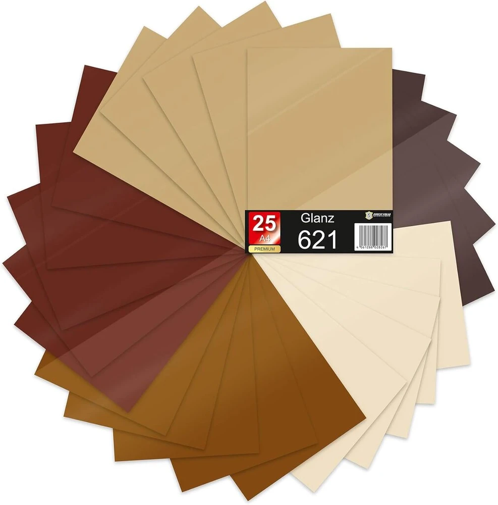 621/631 lipni pjaustymo plėvelės rinkinys, Din A4 formato lapai, 29,7 x 21 cm, vinilo plėvelė pjaustymui, "pasidaryk pats" amatai, plėvelė, lipdukai, ženklinimas