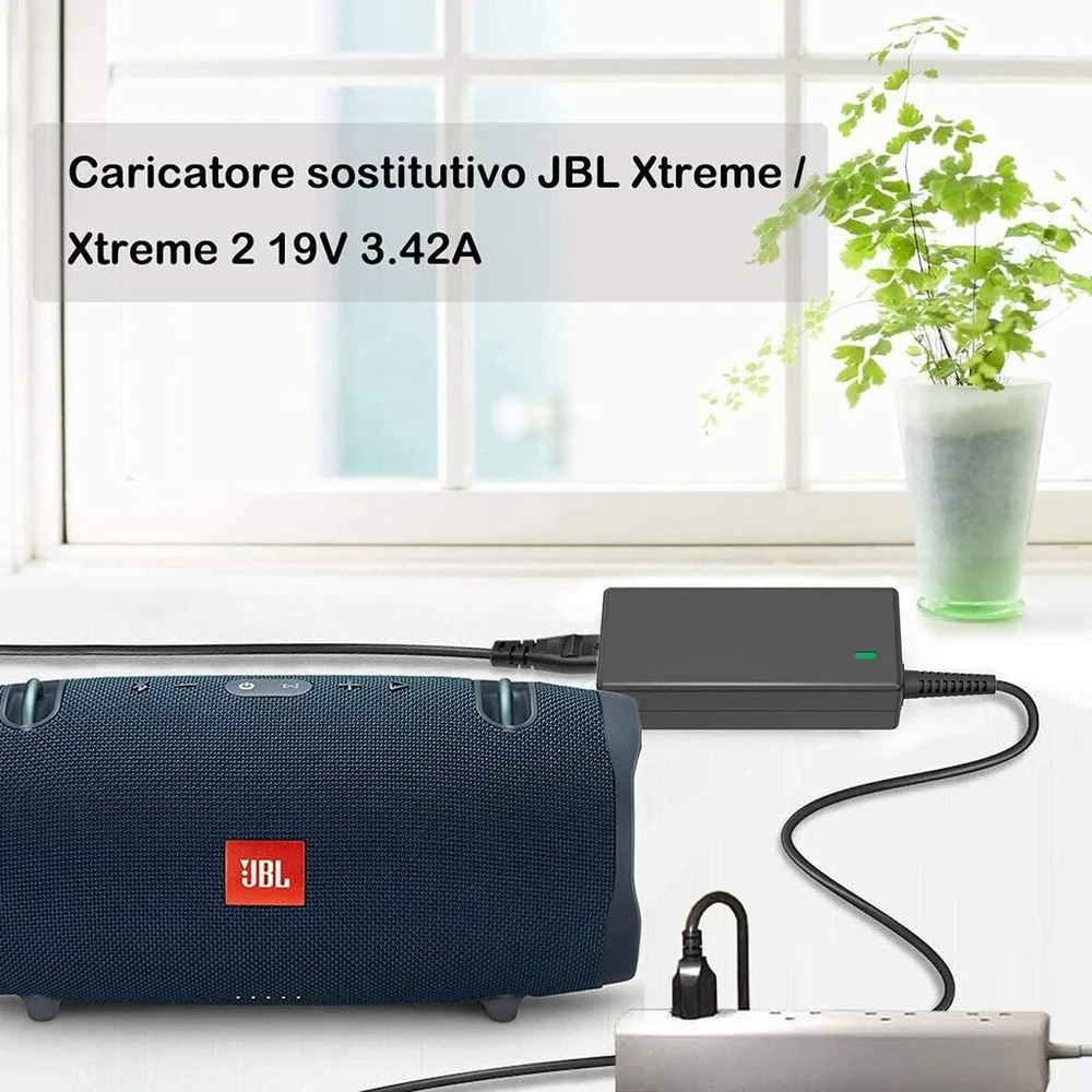 Kompiuterio kolonėlės 65w 19v įkroviklis skirtas Jbl Xtreme, Xtreme 2, Jbl Boombox, Xtreme Special Edition Extreme nešiojamai bluetooth kolonėlei, įkrovimo laidas, maitinimo šaltinis