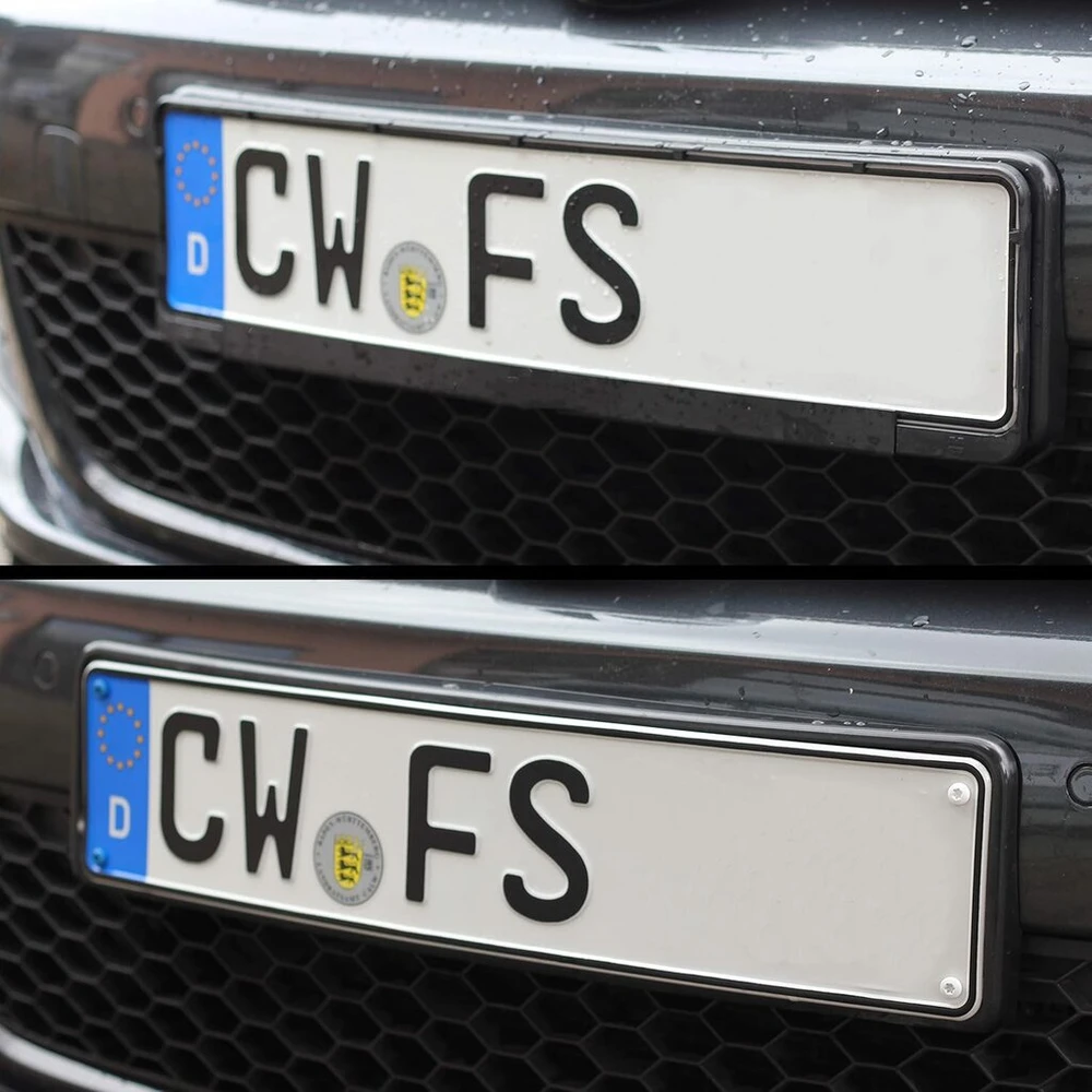 6x numerio ženklo varžtų rinkinys 4.8 x 16 nerūdijančio plieno automobilio motociklo numerio laikiklis