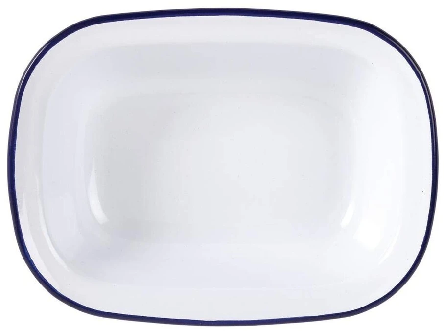 6x Olympia emaliuotas stačiakampis indas 280x190mm kepimui, skrudinimui