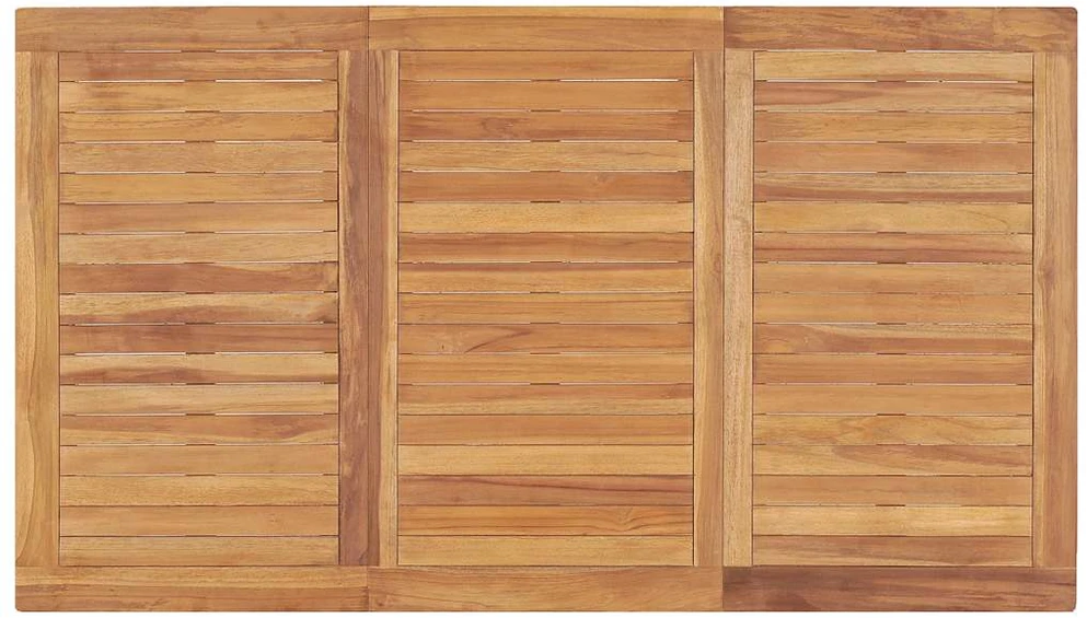 Lauko baldų komplektas 7 dalių sodo valgomojo baldų komplektas, 140x80 cm, tikmedžio masyvas