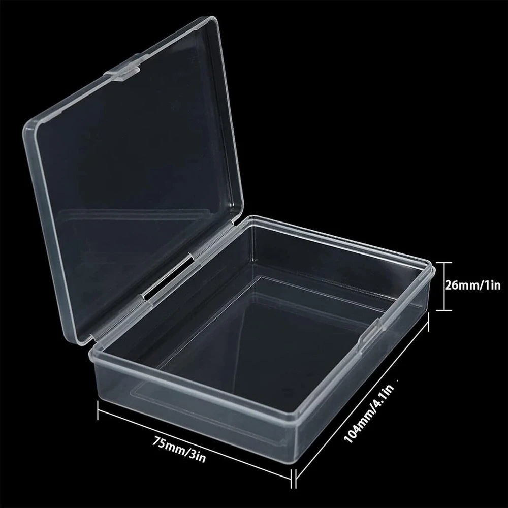 8 vnt. žaidimo kortų dėžutės 75x104x26 mm skaidrios Pp