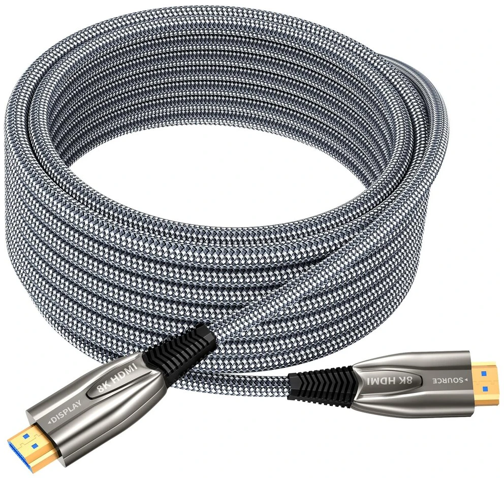 8k Hdmi 2.1 kabelis 10m, 48 Gbps, optinio pluošto, 4k 240hz, Hdr