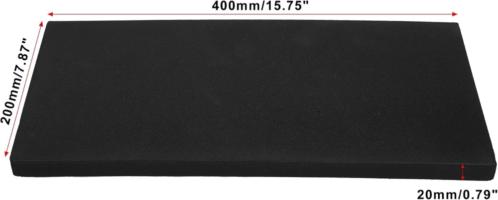 A Absopro 2 vnt. automobilio garažo sienų apsaugos durų buferio apsauga 400 x 200 x 20 mm juoda