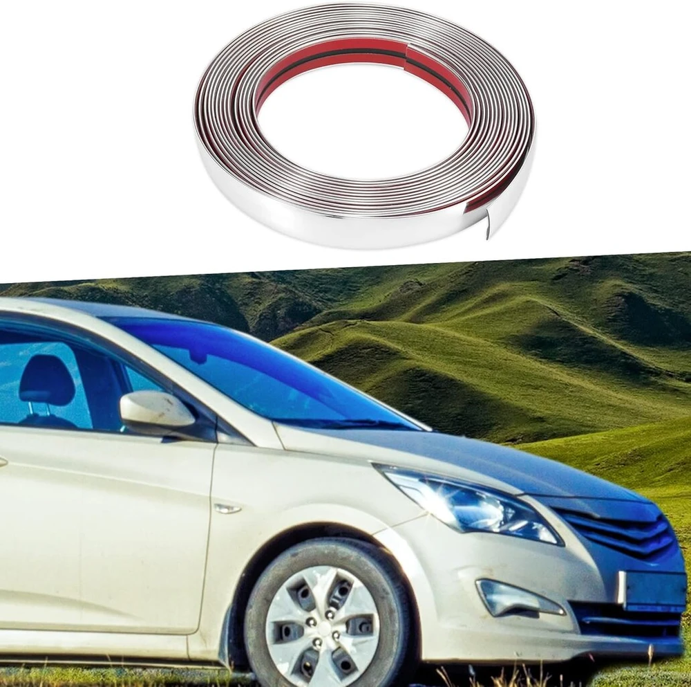 A Absopro pvc dekoratyvinės juostelės 8 m x 25 mm automobiliui, durų kraštų šonams, stogui, langui