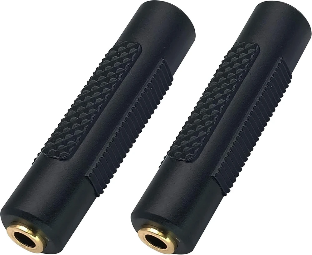 Aaotokk 3.5 mm ausinių adapteris, 4 kontaktų 3.5 mm 1/4 colio moteriška-moteriškai Aux Trrs stereo garso jungtis ausinėms, ausinių adapteris, suderinamas su išmaniaisiais telefonais, nešiojamaisiais kompiuteriais, planšetiniais kompiuteriais (2 vnt. - 3.5