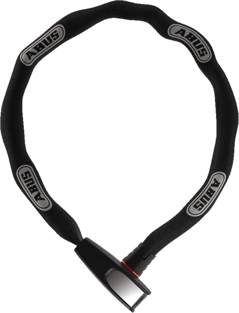 Abus Catena 6806k Qst grandininė spyna - dviračio spyna su laikikliu - Abus saugumo lygis 6 - 6 mm storio - 110 cm ilgio - juoda