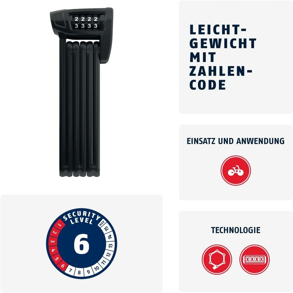 Abus sulankstoma spyna bordo combo lite 6150/85, ab51799