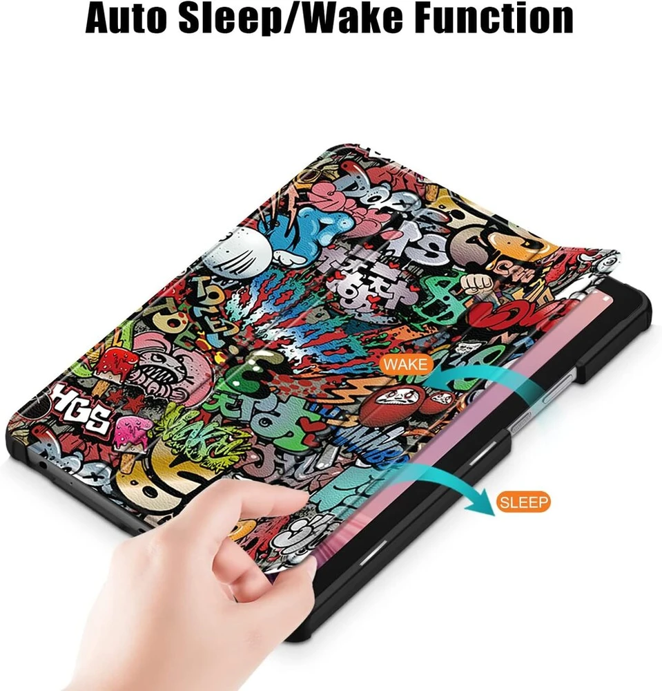 Acelive dėklas planšetiniam kompiuteriui Lenovo Tab M9 Hd 22.86 cm (9 colių) Planšetė Tb-310fu (dėklas, skirtas Lenovo Tab M9 9 colių, Graffiti)