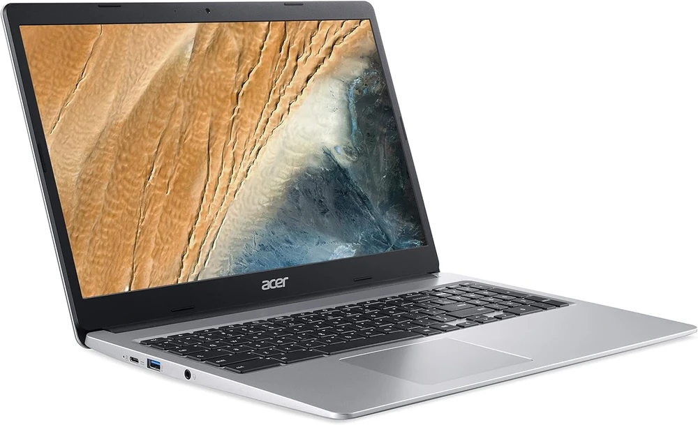 Acer Chromebook 15 (cb315-3ht-p4l2) nešiojamas kompiuteris | 15.6 colių full hd jutiklinis ekranas | Intel Pentium N5030 | 4 gb ram | 64 gb emmc | Intel Uhd Graphics 605 | Google Chrome Os | sidabrinis