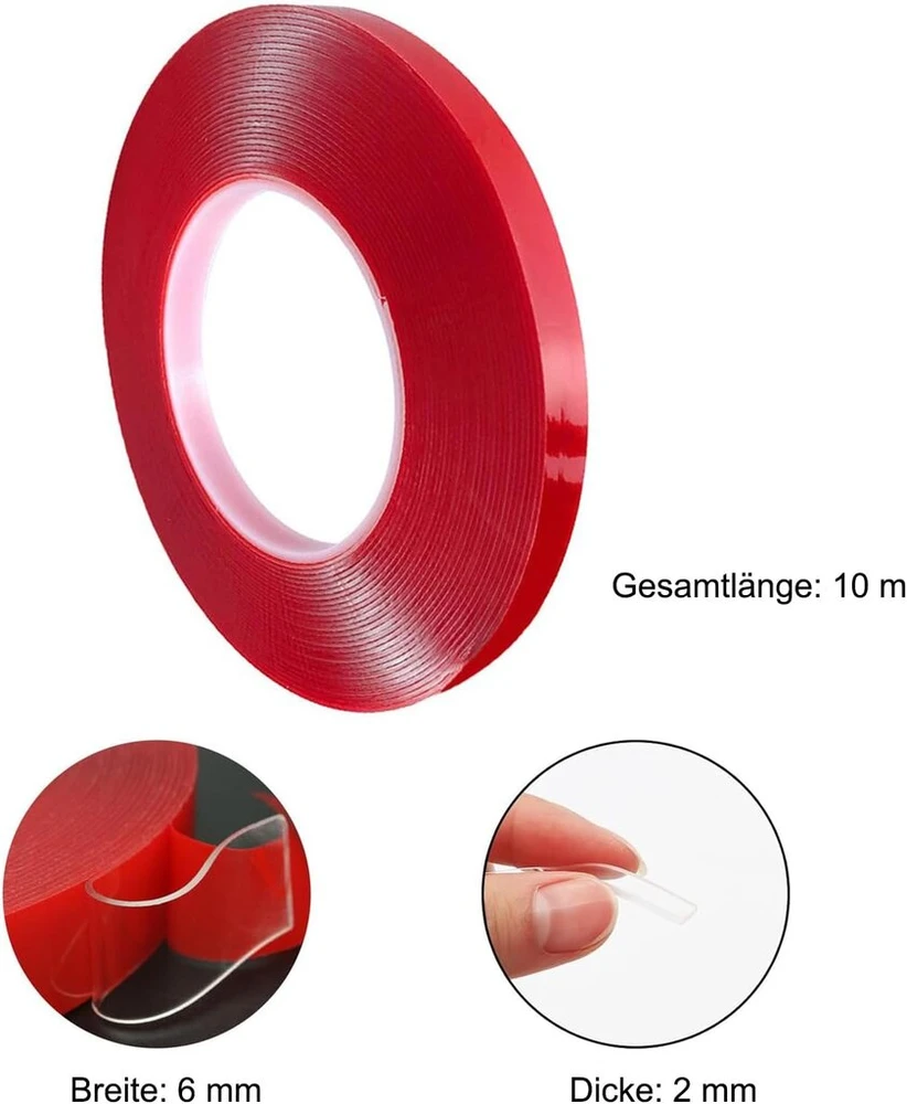 Aconde 10 m silikoninė sandarinimo juosta, 6 mm x 2 mm sandarinimo lūpa stiklo pagrindo plokštė, stiklo sandarikliai, sandarinimo lūpa silikonas židiniui, orkaitės plokštė, priešgaisrinė plokštė