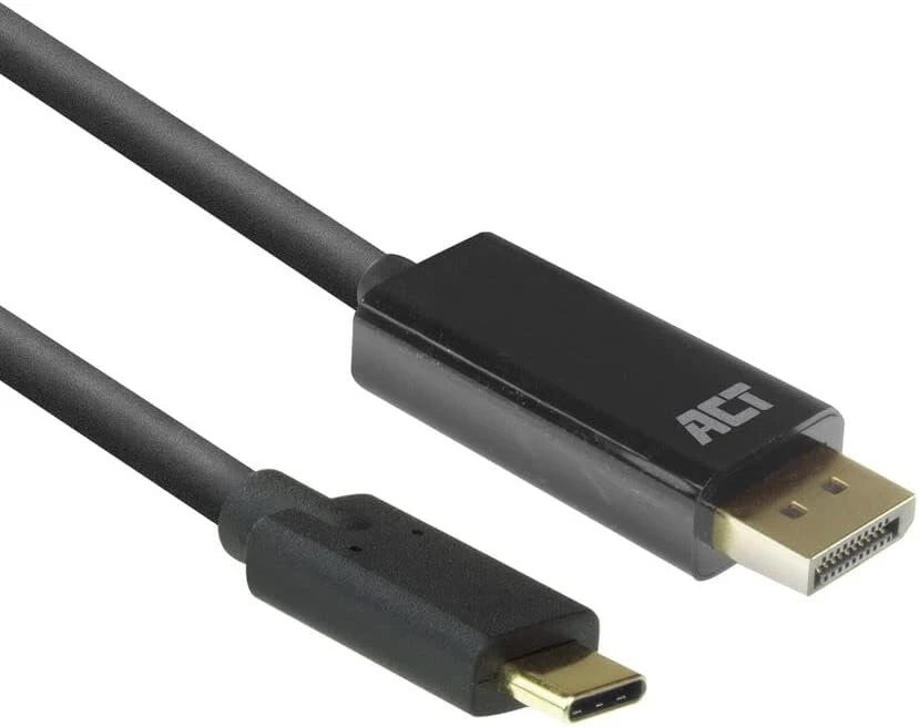 Act usb c į displayport kabelis 2 m, 4k @ 60hz, usb c displayport kabelis, jungtis išorinė-išorinė paauksuota, skirta nešiojamam kompiuteriui, planšetiniam kompiuteriui, išmaniajam telefonui - ac7325