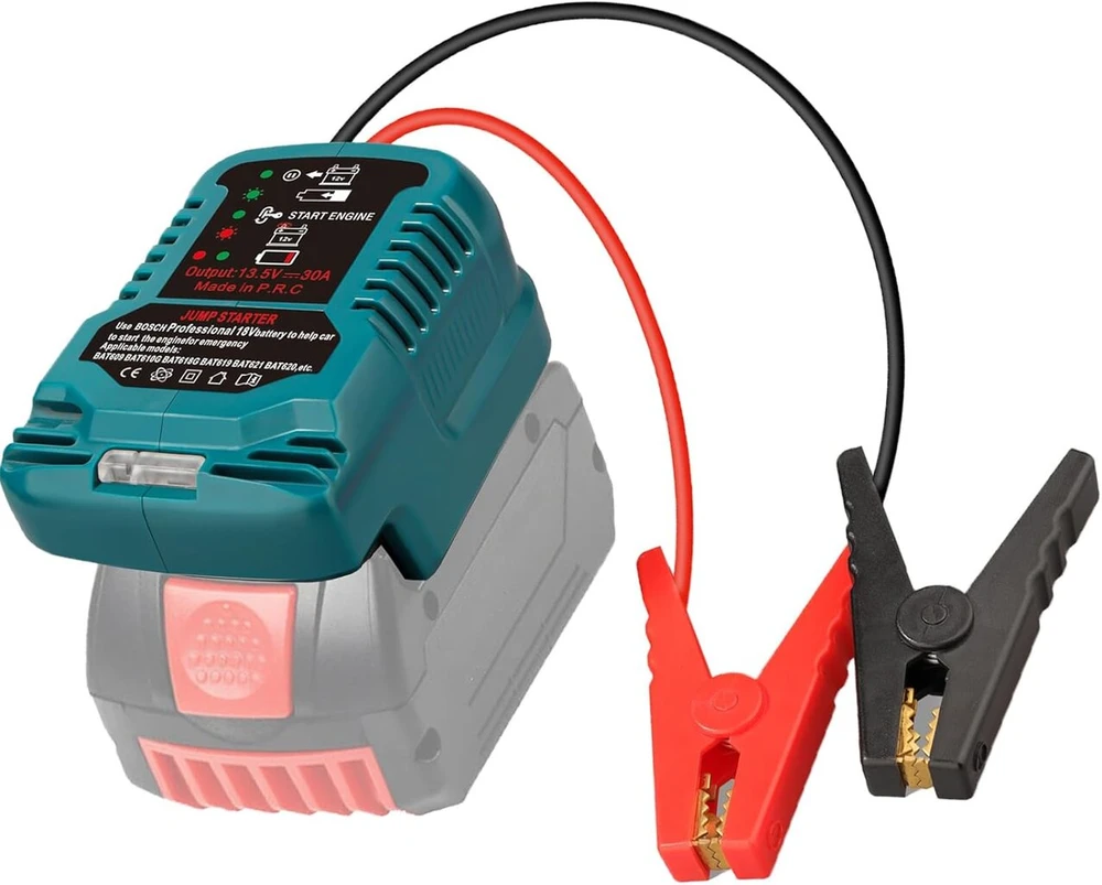 Adapteris automobilio užvedimui su Bosch 18v akumuliatoriumi