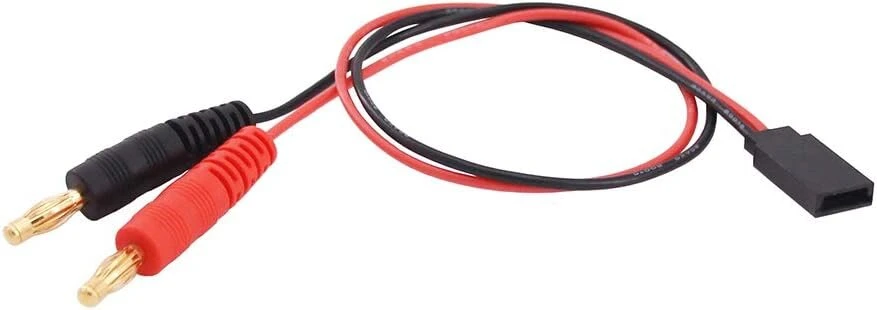 Adapteris: Futaba į 4mm bananų kištuką, 30cm laidas (2 vnt.)
