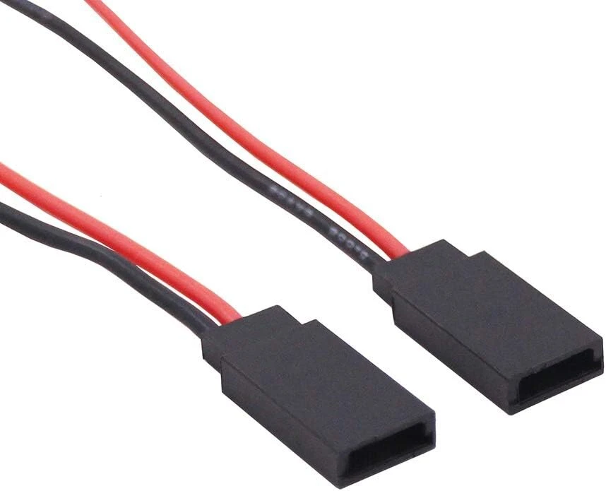 Adapteris: Futaba į 4mm bananų kištuką, 30cm laidas (2 vnt.)