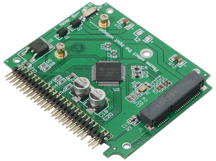 Adapteris Msata Ssd į 2.5" Ide 44 kontaktų nešiojamam kompiuteriui
