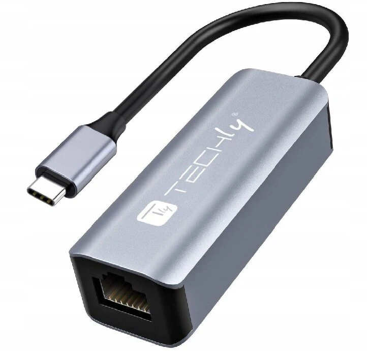 Adapteris Techly Usb-c 3.1 Type-c į Rj45 Gigabit Ethernet 1gb tinklo plokštė