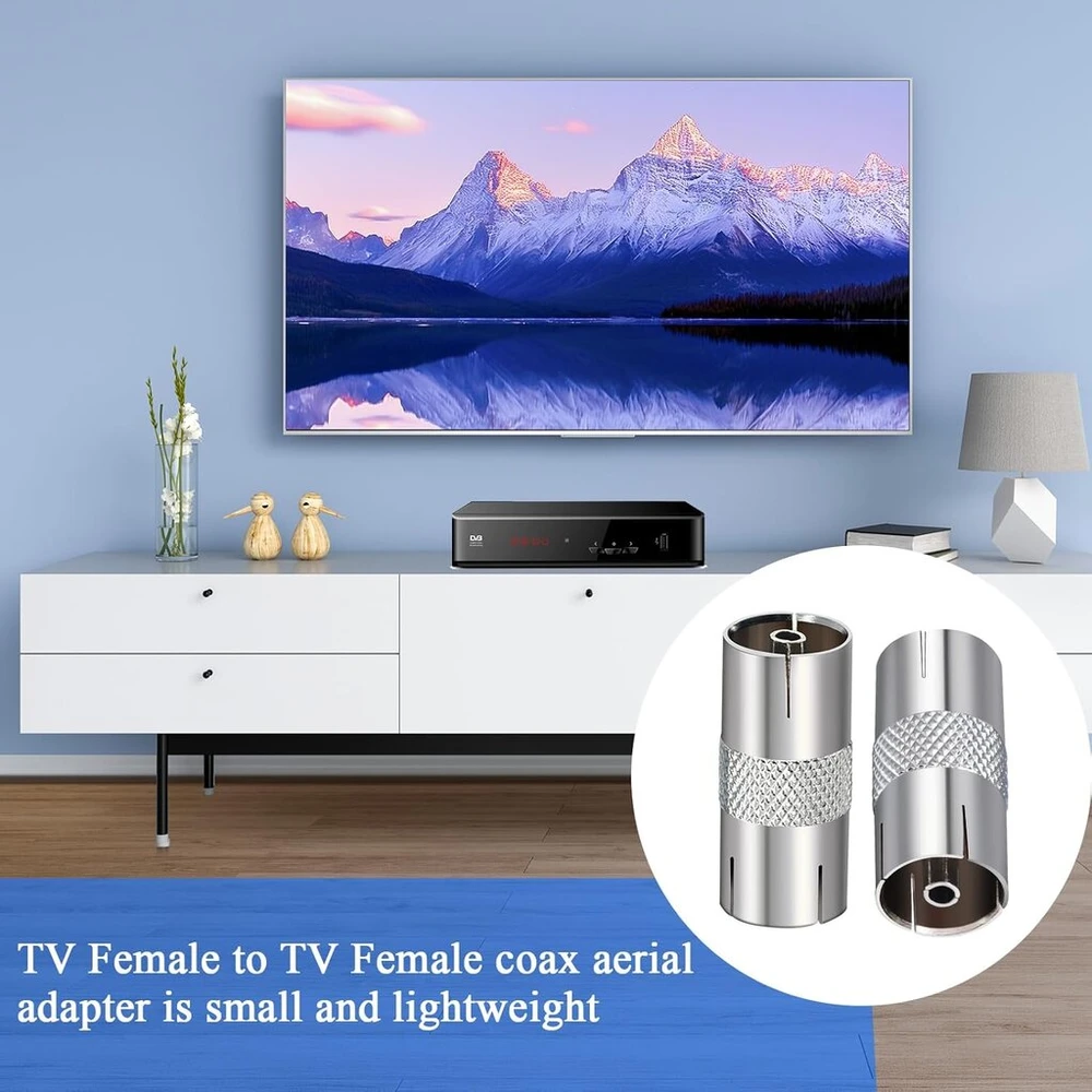 Adapteris Tv antenai, moteriškas į moterišką, 4 vnt.