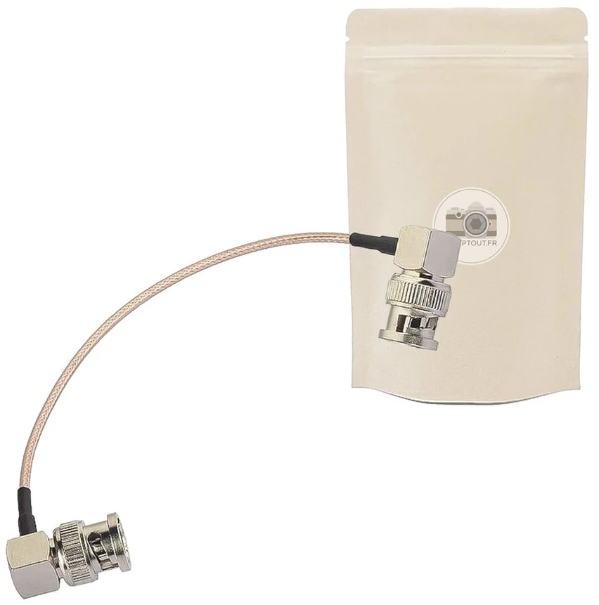 Adaptout 3g Sdi Bnc į Rca kabelis 20 cm su kampu Rg179 palaiko Hd-sdi 3g Sdi Bnc į Rca 4k 8k 75 omų prancūzų prekės ženklas