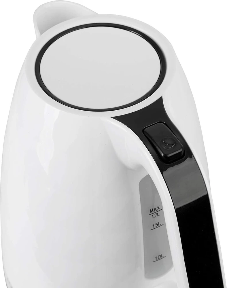 Adler - plastikinis virdulys 1.7 l, apsauga nuo virimo be vandens, 2200 w galia, baltas