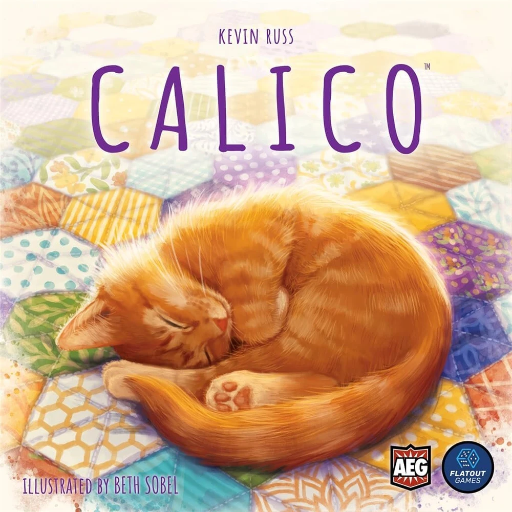 AEG Alderac Entertainment - Calico - stalo žaidimas - pagrindinis žaidimas - 1-4 žaidėjams - nuo 10+ metų - anglų kalba