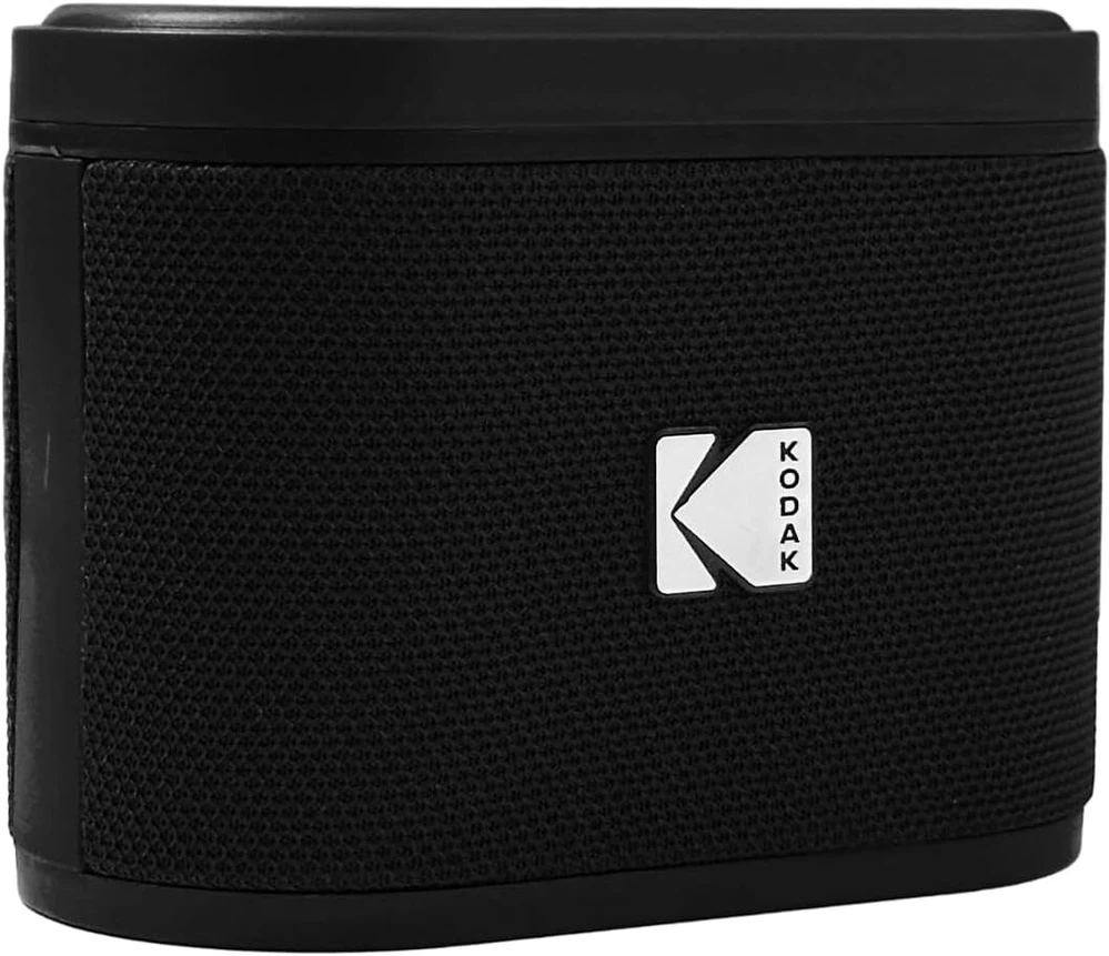 Kompiuterio kolonėlės Agfaphoto Kodak Soundbrix belaidis nešiojamas garsiakalbis, jungia iki 100 garsiakalbių - magnetinė dokas ir galingas 5w garsas - 3 valandų baterijos veikimo laikas - juodas