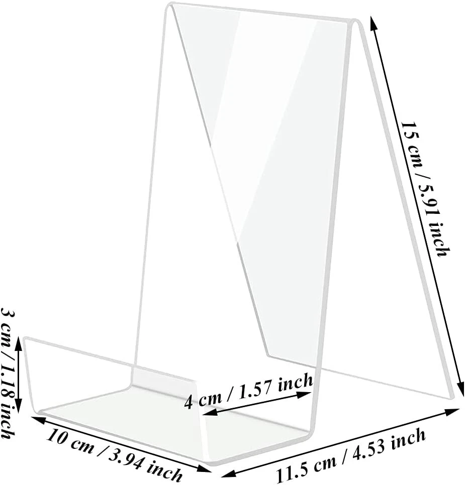 Aieraczy knygų laikiklis, 3 vnt. knygų stovų rinkinys, akrilinis stovas, brošiūrų stovas, knygų stovas, plexiglass knygų atrama, receptų knygos laikiklis nuotraukų stovams, knygų priedai, skrajutės