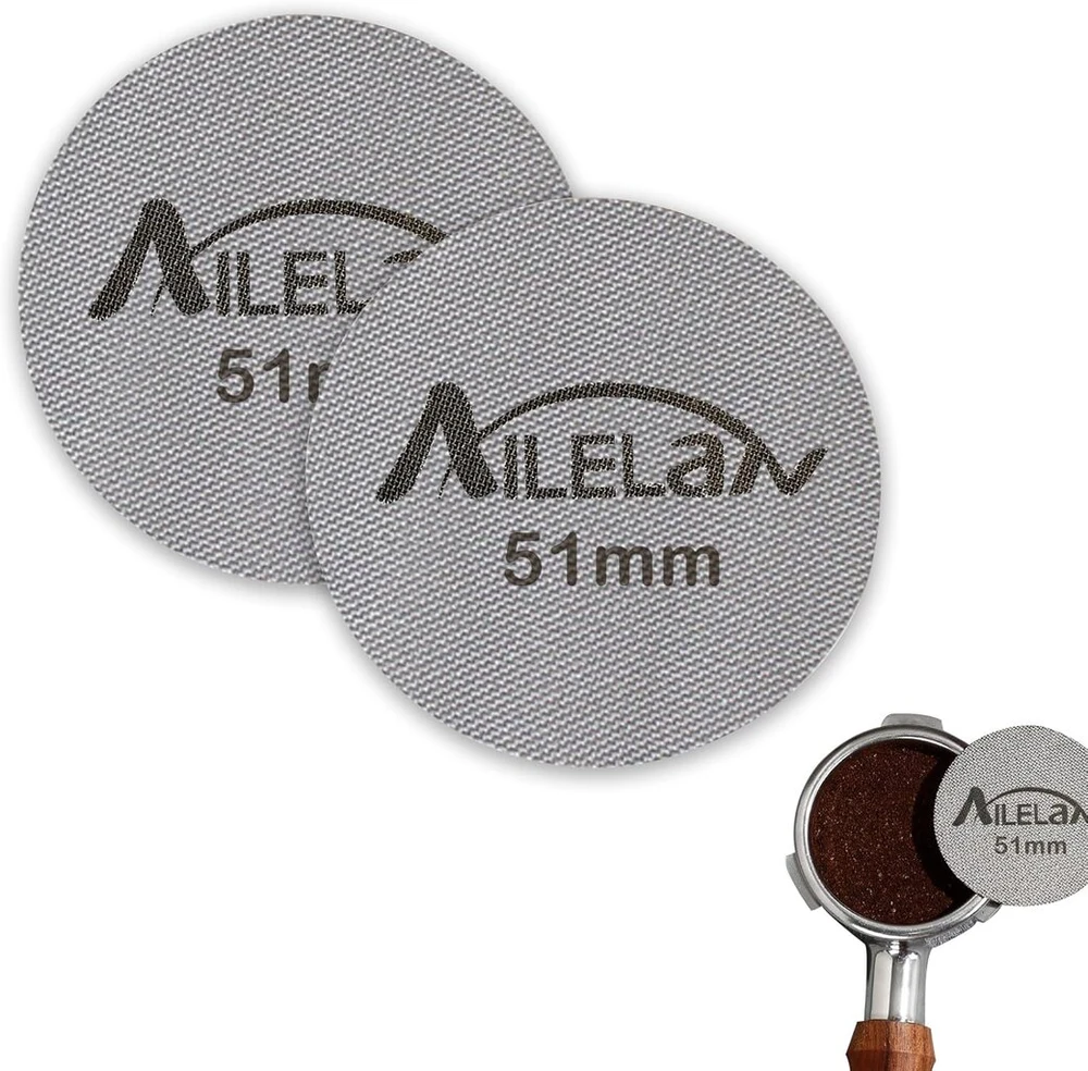 Ailelan Puck Strainer 51 mm, 2 vnt., nerūdijantis plienas, espresso sietelis, kavos filtras, kavos aparatams