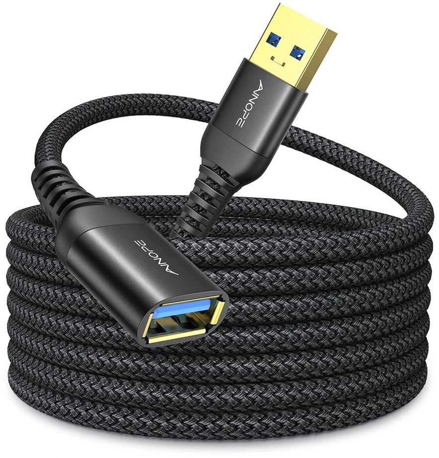 Ainope 5 m usb ilgiklis, a tipo kištukas į lizdą, usb 3.0 ilgiklis, didelis duomenų perdavimas, suderinamas su internetine kamera, žaidimų valdikliu, usb klaviatūra, atmintine, kietuoju disku, spausdintuvu