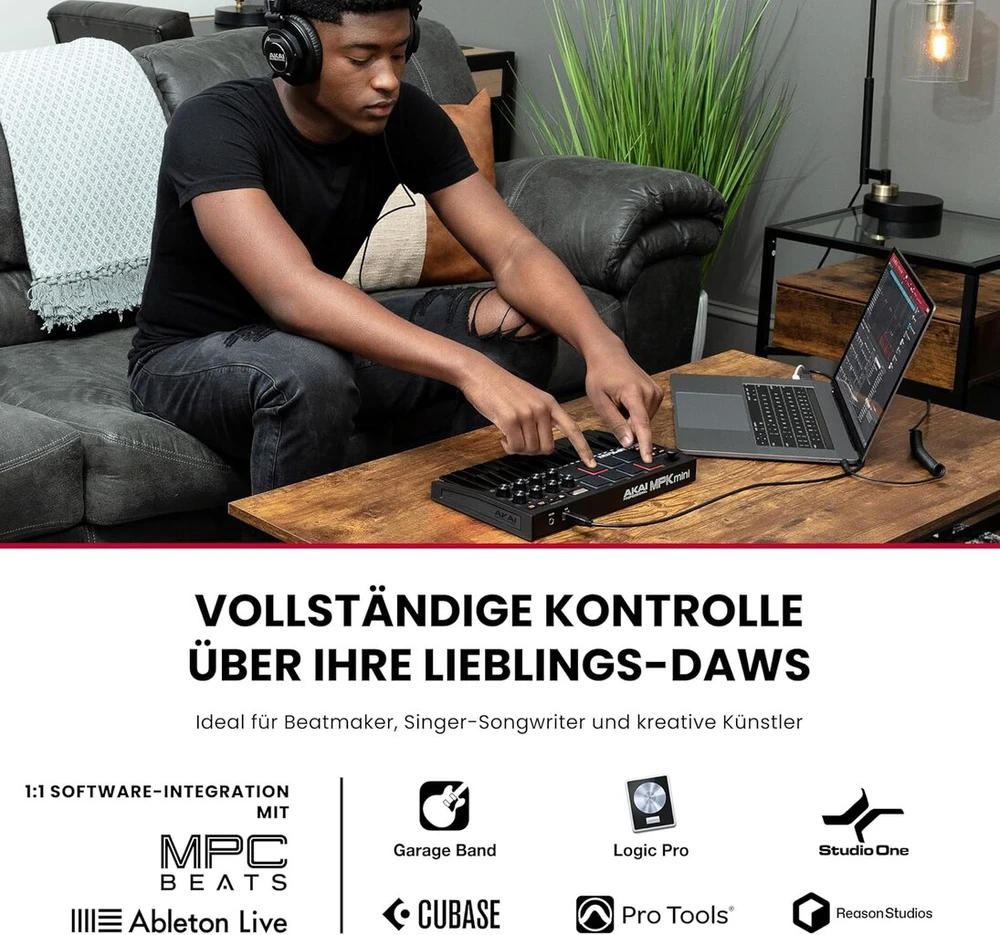 Klaviatūra Akai Mpk Mini Mkiii Midi klaviatūros valdiklis su 25 klavišais