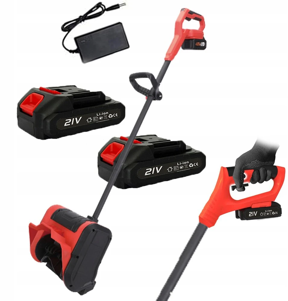 Akumuliatorinis sniego valytuvas 21v elektrinis lengvas sniego valytuvas + 2 x akumuliatoriai 600w