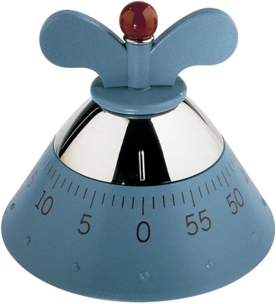 Alessi virtuvinis laikmatis, virtuvinis laikmatis pagamintas iš termoplastinės dervos, baltas