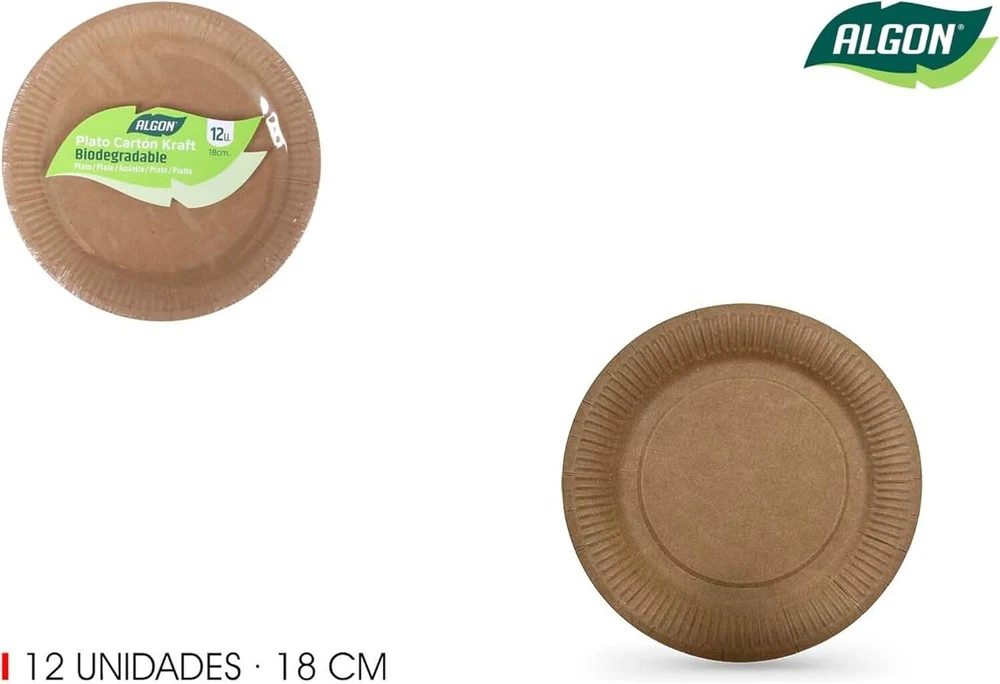 Algon 12 x 18cm vienkartinės lėkštės - tvirtos ir - idealiai tinka vakarėliams, renginiams ir susibūrimams