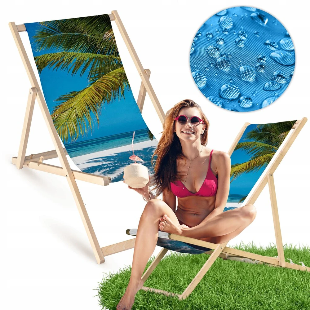 Allbag medinis gultas Holiday Beach Sea Palm sodui, paplūdimiui, buko