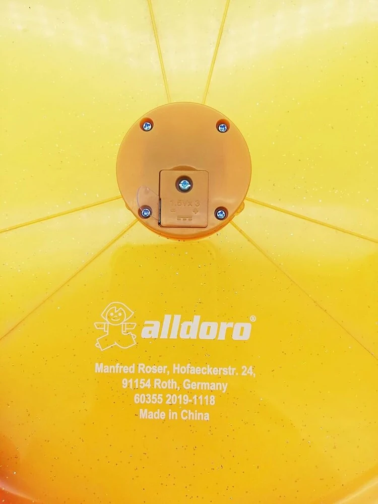 Alldoro 63019 sky light disc, mėtymo diskas, skersmuo apie 27 cm, frisbee diskas su 3 led, skirtas paplūdimiui, sodui ir laukui, mėtymo žaidimas vaikams nuo 4 metų ir suaugusiems, oranžinis