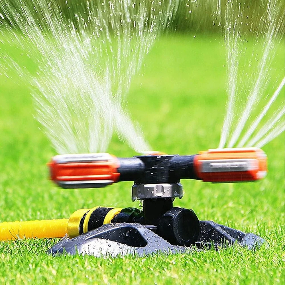 Alliluyaa sodo purkštuvas, automatinis 360 laipsnių besisukantis vejos purkštuvas, 3-jų rankų Gardena purkštuvas laistymo sistemoms augalams, gėlėms, daržovėms