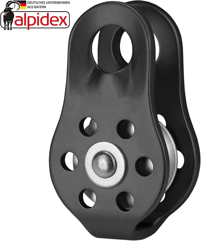 Alpidex kabelinis skriemulys 22 kn - fiksuotas skriemulys - tinkamas tekstilinėms virvėms iki 13 mm skersmens - en12278