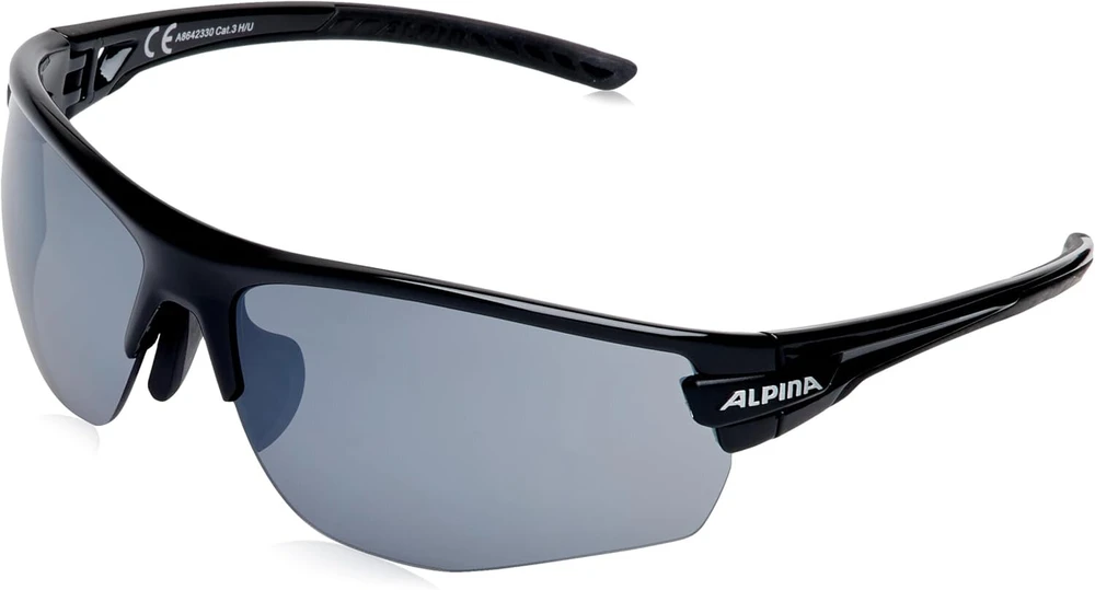 Alpina Tri-scray 2.0 Hr reguliuojami nedūžtantys sportiniai ir dviračių akiniai su keičiamais lęšiais ir 100% apsauga nuo uv spindulių, skirti suaugusiems