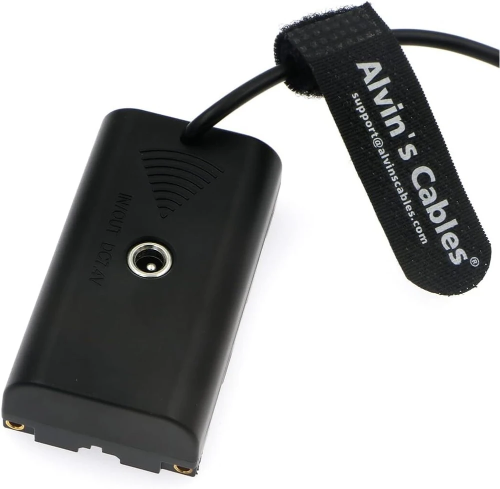 Alvin's Cables Usb-c Type-c Pd į Np-f550 fiktyvią bateriją spiralinis maitinimo kabelis, skirtas Sony Np-f550| F770| F570| F970 Atomos Ninja V| Shinobi | Shogun 7 monitoriui