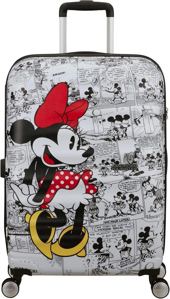 American Tourister Wavebreaker Disney Spinner, Minnie Comics Baltas, Matinis Korpusas Disney
