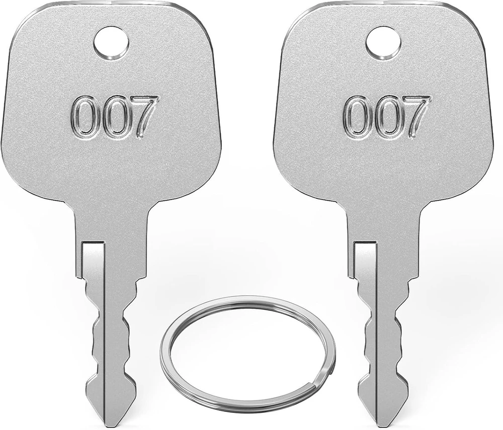 Ancable 2 raktų rinkinys, suderinamas su Tsa007, 007 raktai, daugiafunkciniai bagažo raktai, pagrindinis raktas, suderinamas su Tsa007 spyna bagažui, lagaminui, slaptažodžių spynoms