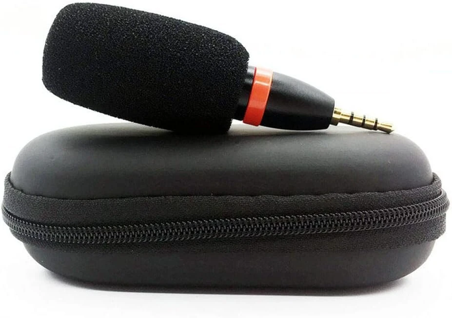 Ancllo mini condenser mikrofonas išmaniesiems telefonams mikrofonas vaizdo įrašams