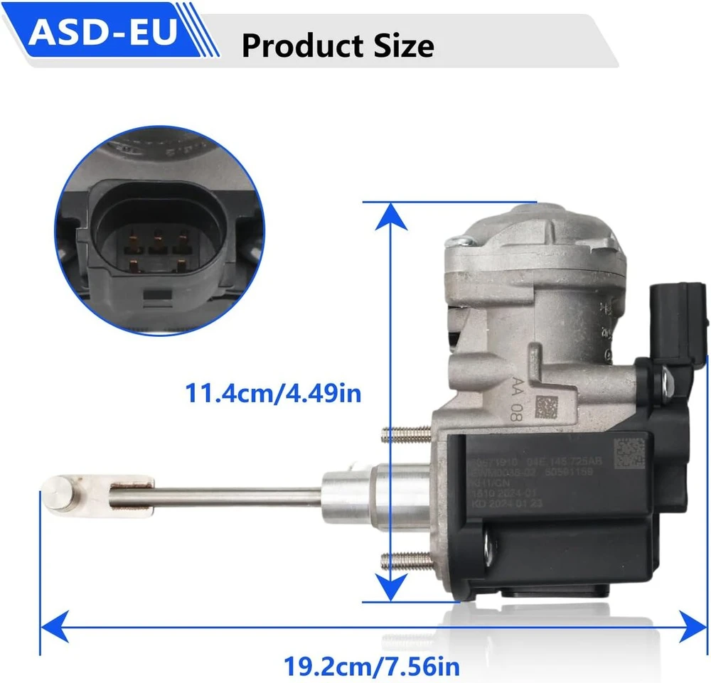 Anlseiod turbokompresoriaus valdymo blokas 04e145725ab, skirtas A3 Seat Ibiza 4 Leon Toledo 4, skirtas Fabia 3 Octavia 3 Rapid Yeti, skirtas Bettle Caddy 4 Golf 7 Polo Scirocco Touran 1.2t Cyvb Cjza 04e145725ab