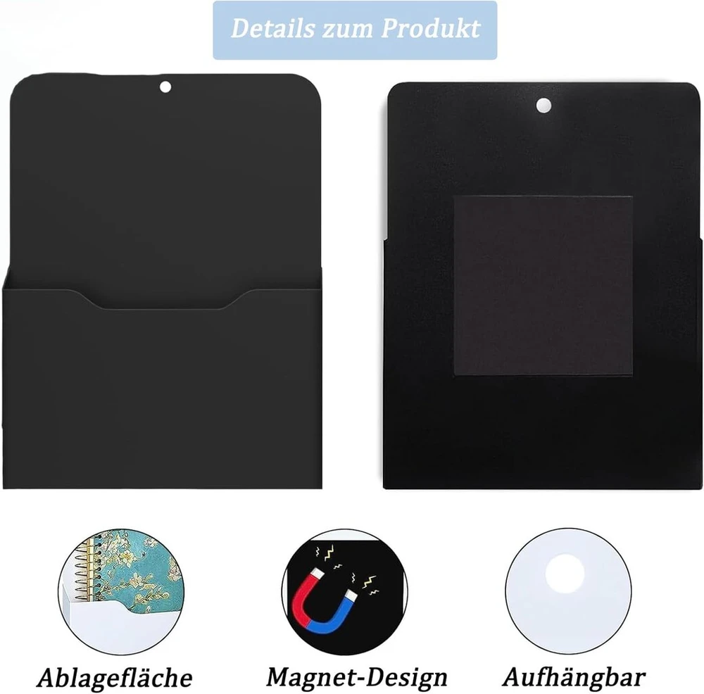 Anneratteryer 2 magnetinių rašiklių laikiklių rinkinys, rašiklių laikiklis, sieninių spintelių priedai, baltos lentos priedai, dokumentų laikiklis, magnetinės lentos priedai, stalo priedai, biuro reikmenys, stalas