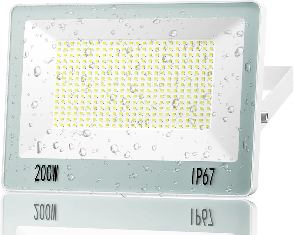 Annifunly 200w 20000lm Led prožektorius lauko sąlygoms 6500k Ip67 vandeniui atsparus lauko apšvietimas sodui, terasai, garažui, stadionui, tvartui